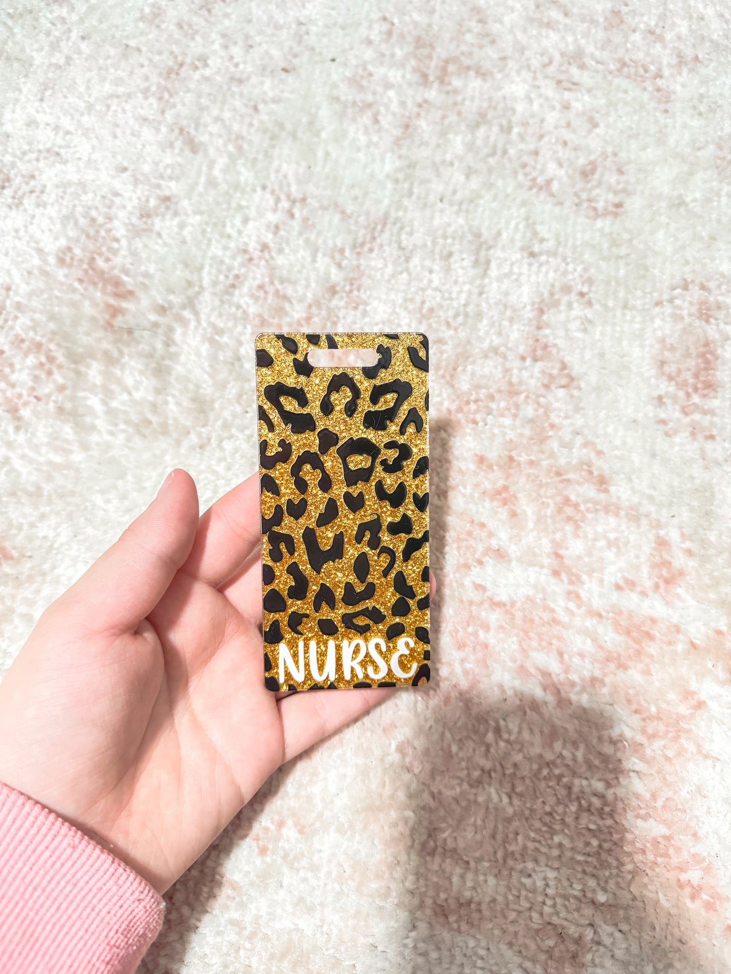 Cheetah badge tag